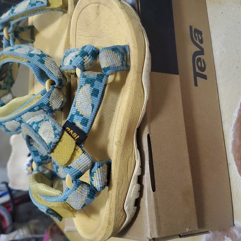 TEVA, T HURRACAINE Blue and Yellow Sandals - Picture 3 of 13